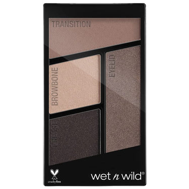 Wet n Wild, Color Icon Eyeshadow Quads, Eyeshadow Palette with Shiny and Matte Multicolor Eyeshadows, Long-Lasting and Easy-to-blend Formula, Silent Treatment